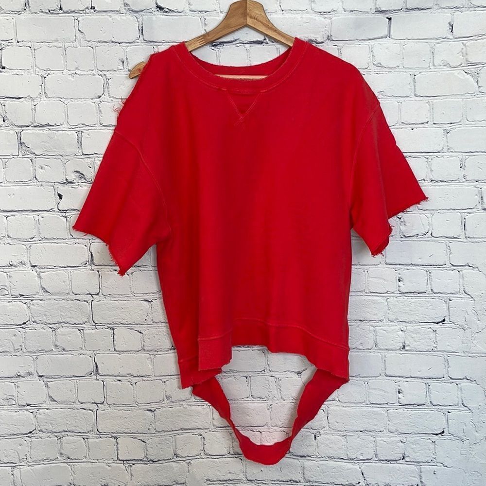 Hudson Jeans Cut Sleeve Sweatshirt